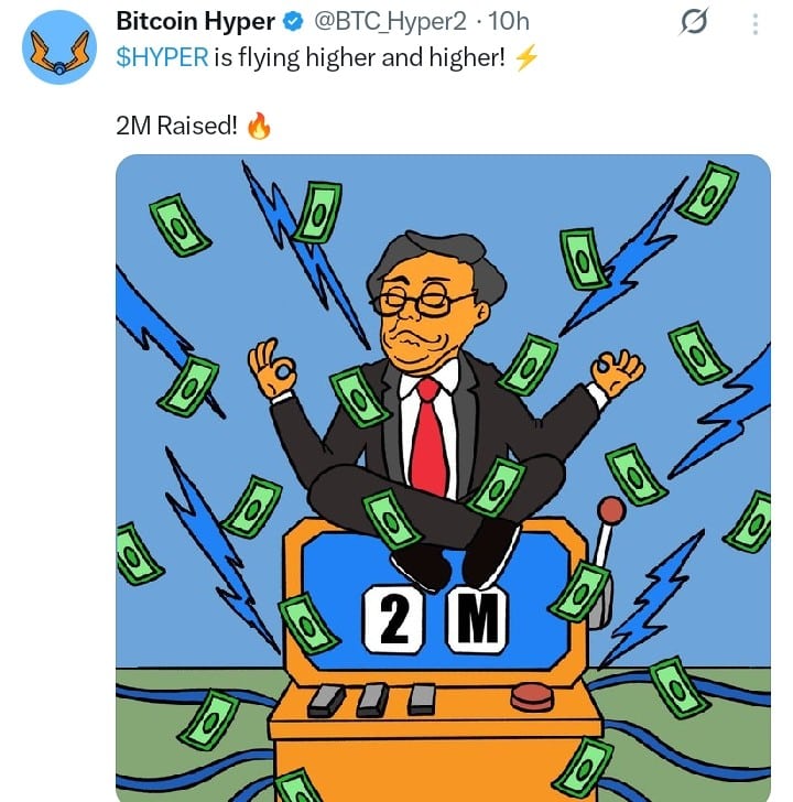 Bitcoin Hyper tweet
