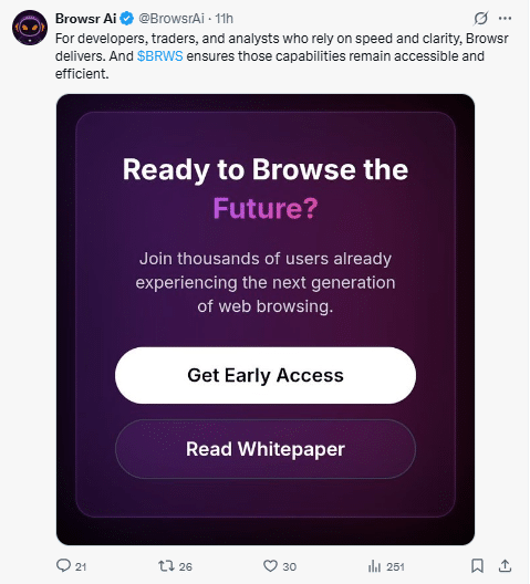 Browsr tweet