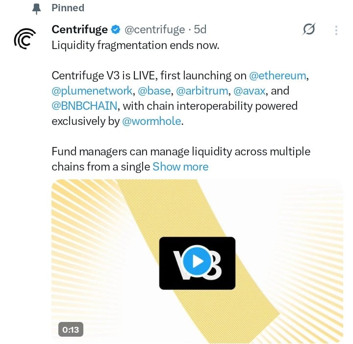 Centrifuge tweet