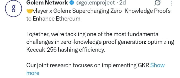 Golem tweet