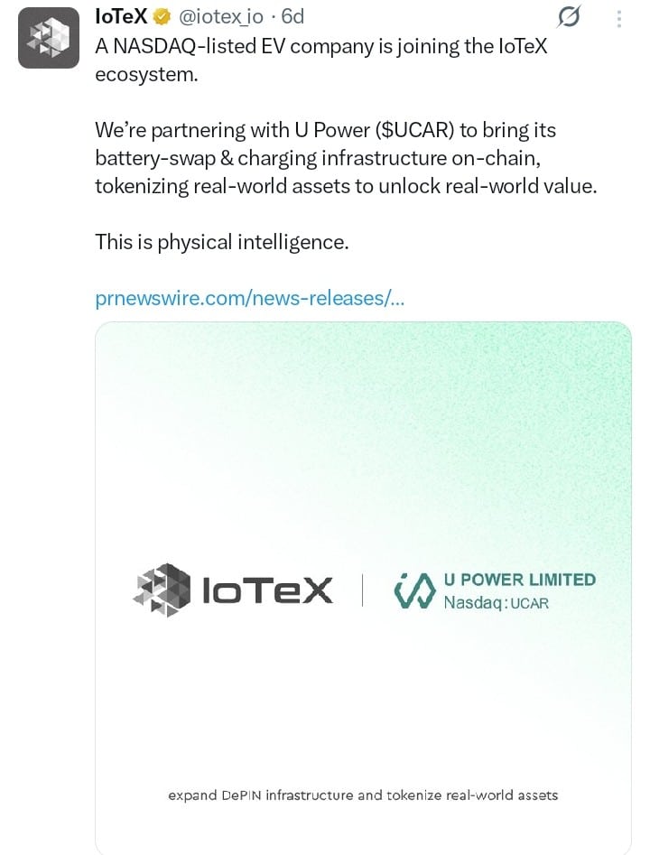 IoTeX tweet