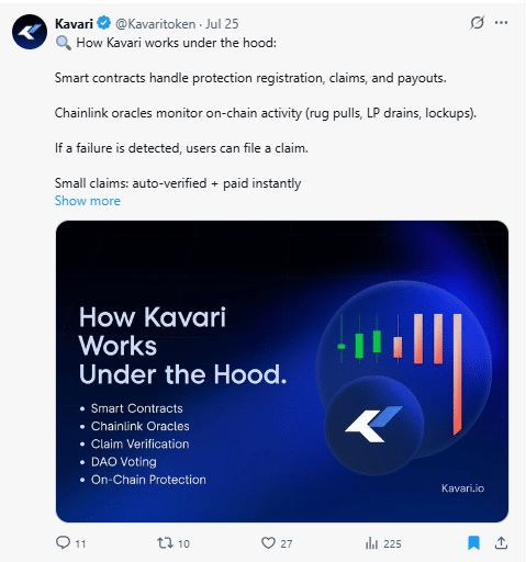 Kavari tweet