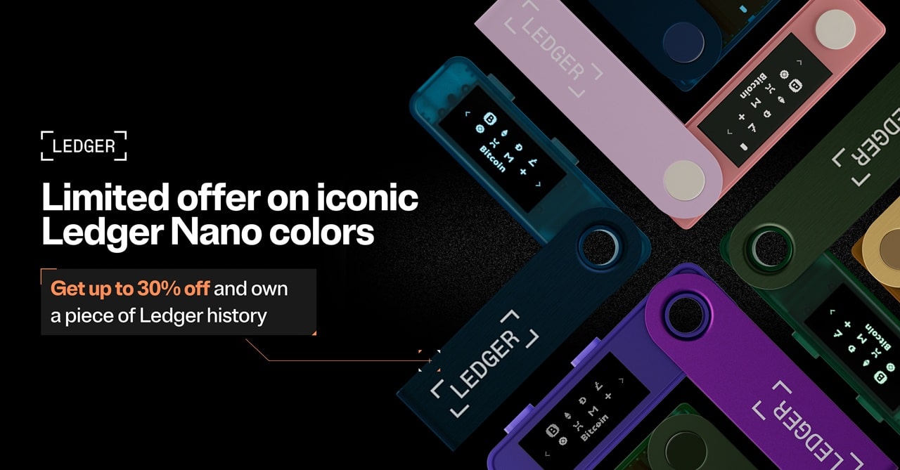 Ledger 30% off promo