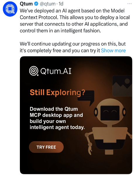 QTUM Tweet