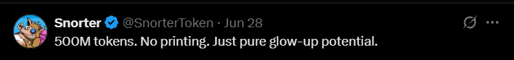 SNORT Tweet