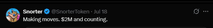 SNORT Tweet