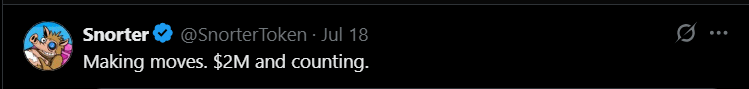 SNORT Tweet