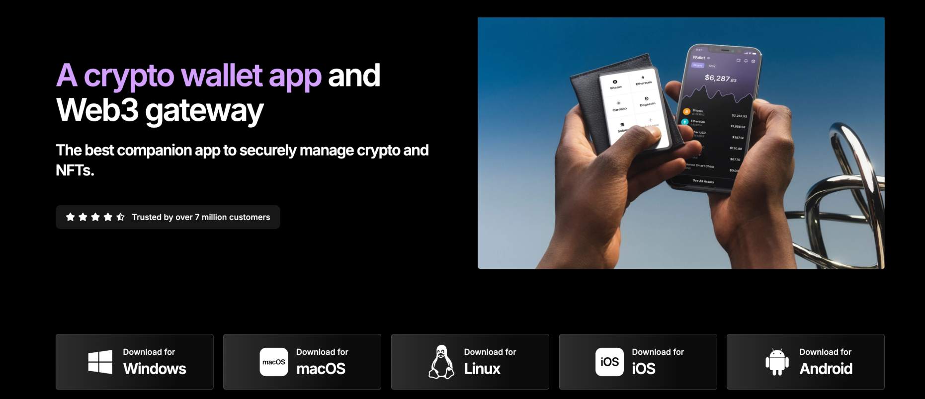 Ledger Nano X live app