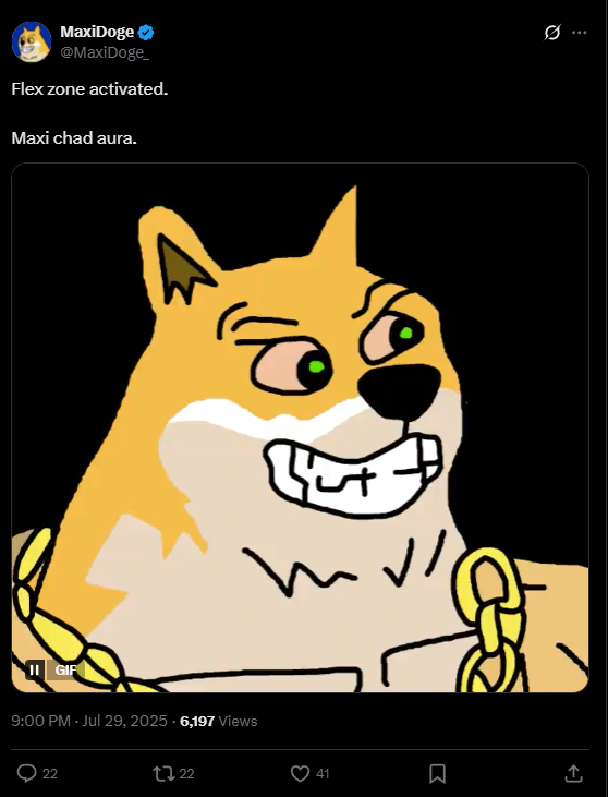 Maxi Doge tweet