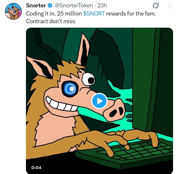 Snorter tweet