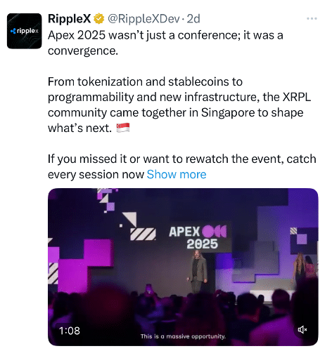 XRP Tweet