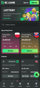 bc game lottery
