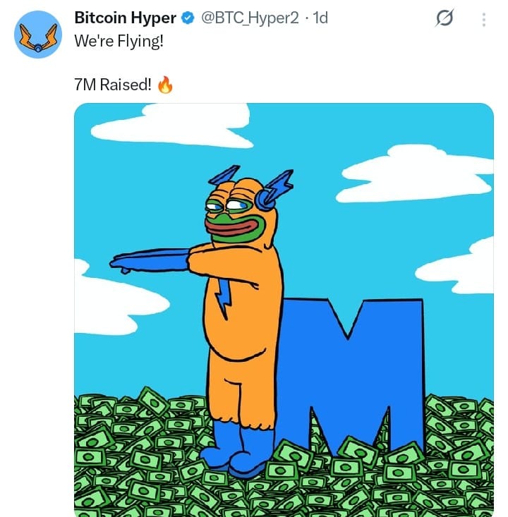 Bitcoin Hyper tweet