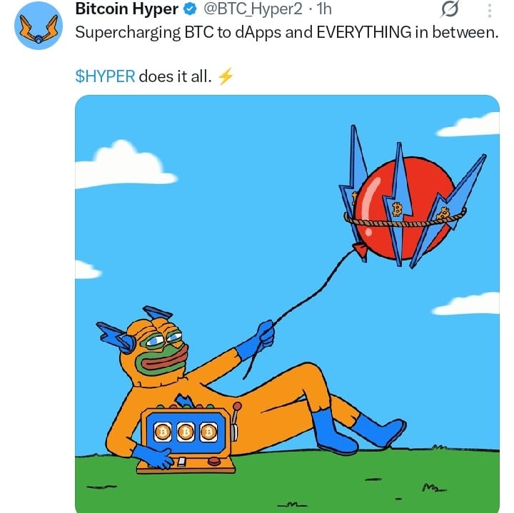 Bitcoin Hyper tweet