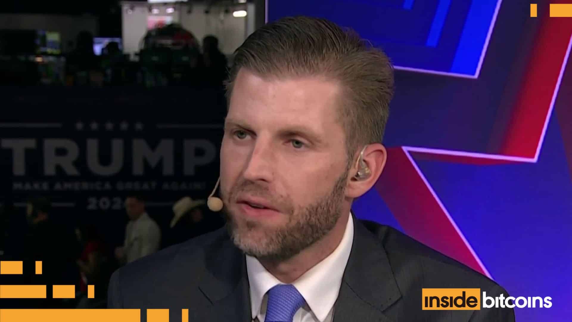 Eric Trump Says His Family Turned Pro-Crypto After Banks Turned Against Them Under The Biden Admin: WSJ