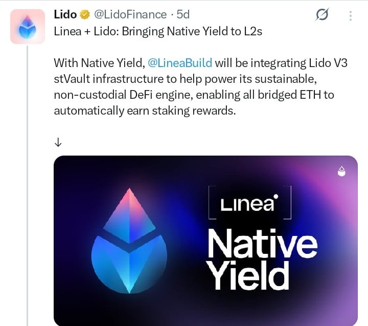 Lido DAO tweet