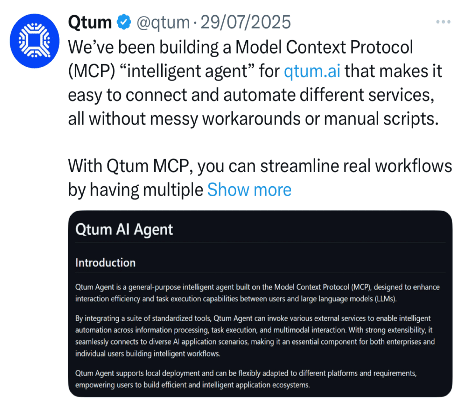 QTUM Tweet