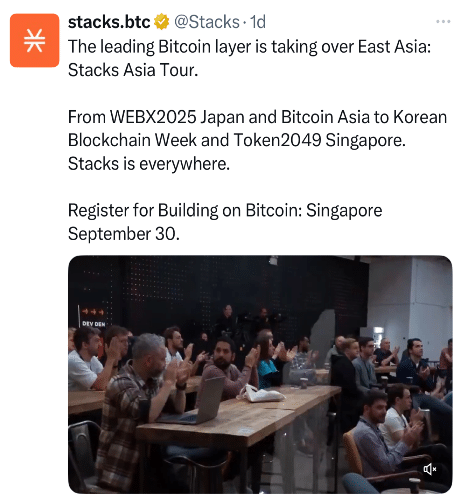 STX Tweet