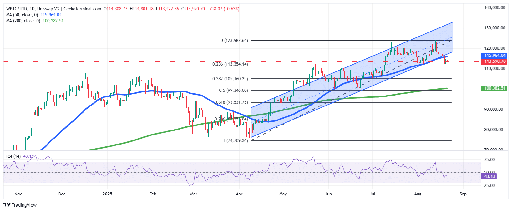 BTC/USD Chart Analysis Source: GeckoTerminal