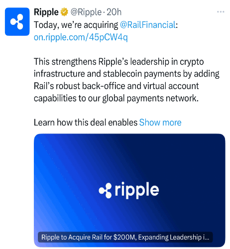 XRP Tweet