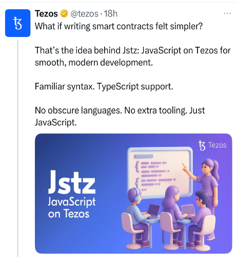XTZ Tweet