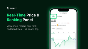 d'cent wallet - real time price and ranking panel