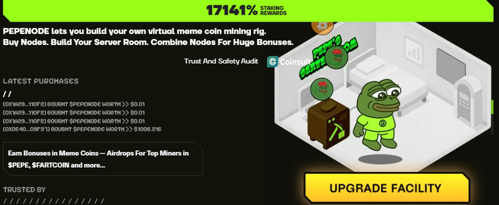 Pepe node staking