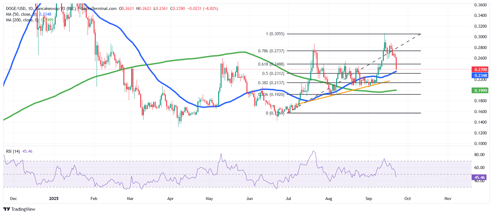 DOGE/USD Chart Analysis Source: GeckoTerminal