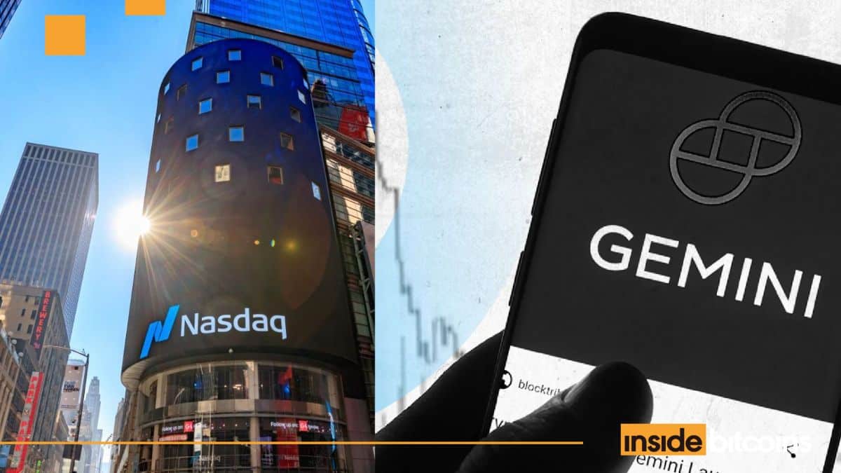 Crypto Exchange Gemini Secures  Million Funding From Nasdaq Ahead Of IPO