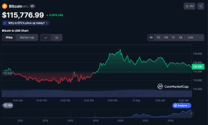 Bitcoin price chart