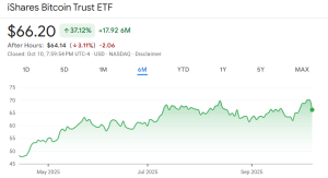 BlackRock's IBIT Bitcoin ETF Up 76% Regardless of Crypto Flash Crash
