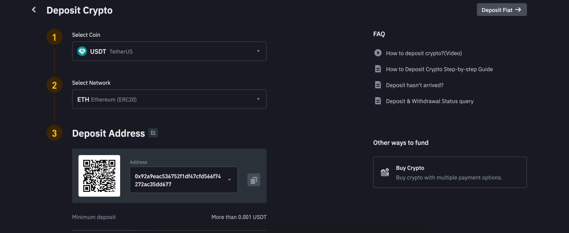 Binance how to deposit crypto
