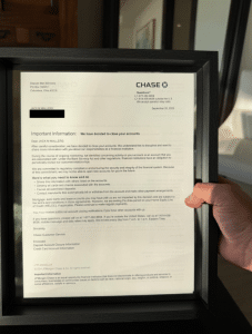 Letter Mallers received from JPMorgan Chase