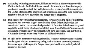 Extract from the tax bill