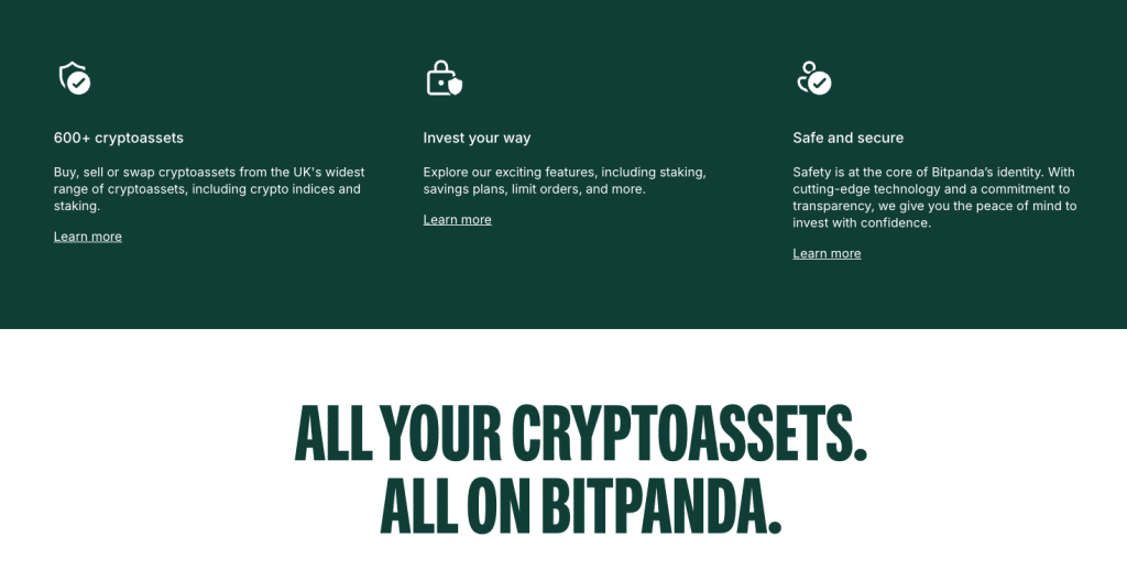 Bitpanda assets all in one place