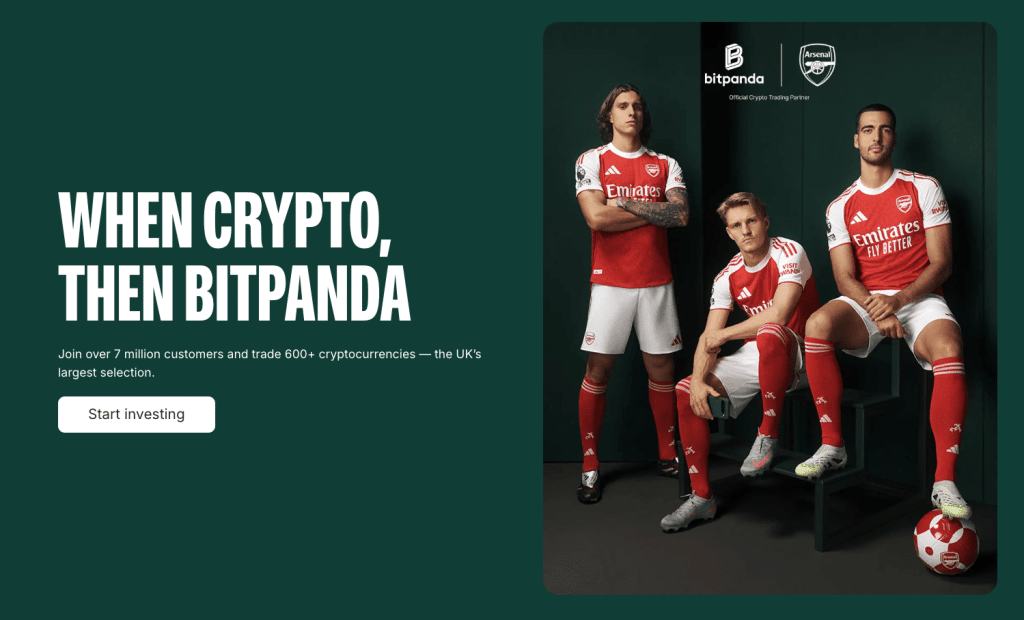 Bitpanda homepage