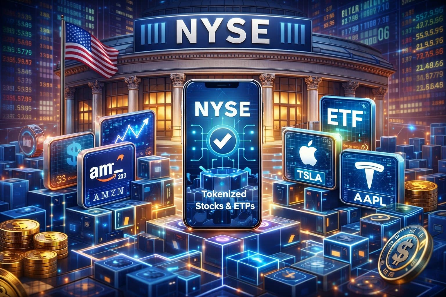 NYSE Launches Blockchain Platform for 24/7 Trading of Tokenized Stocks and ETFs