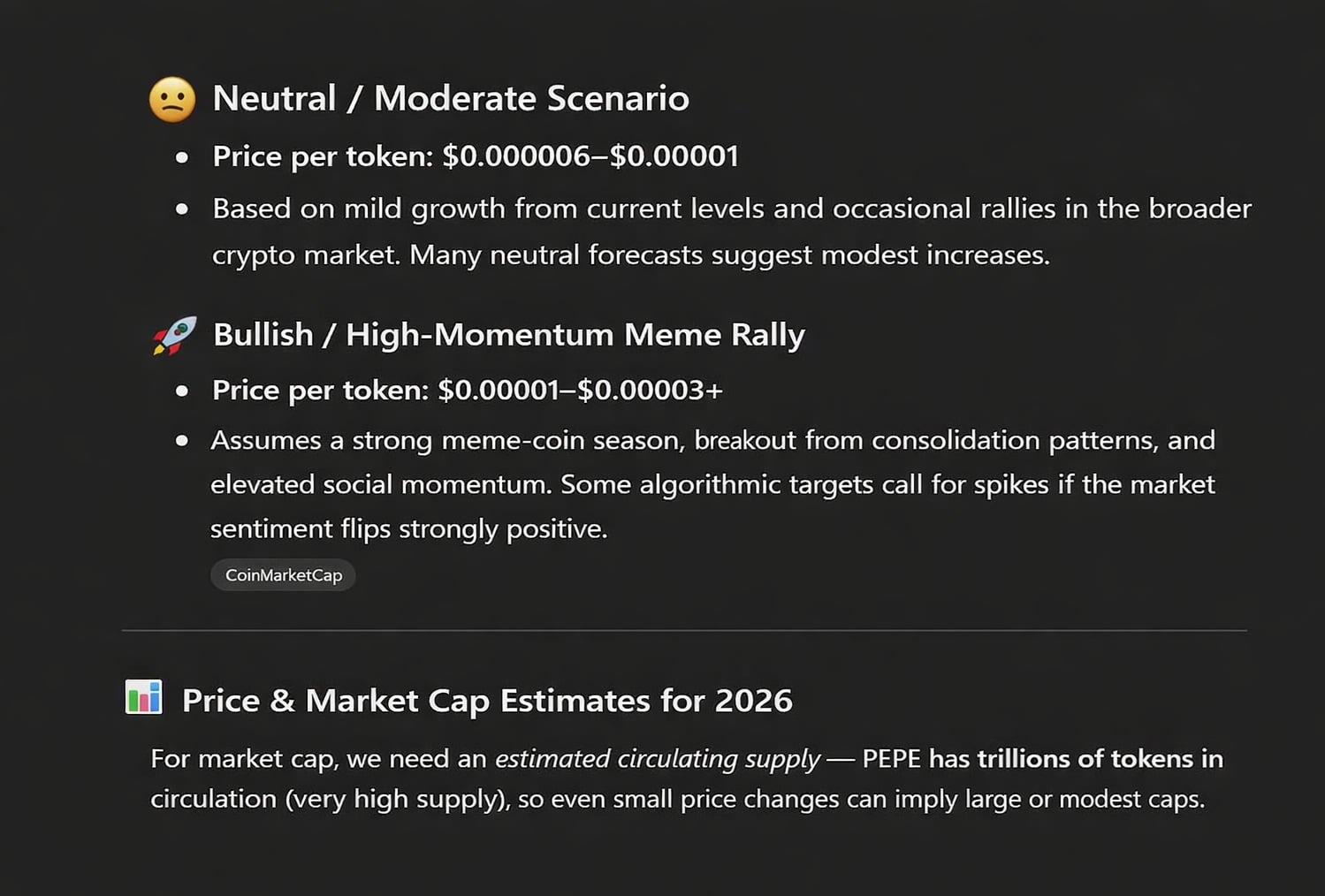 CHATGPT Pepe Price Prediction