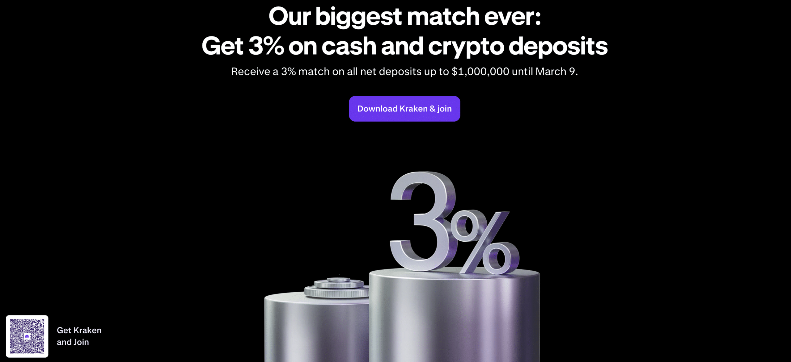 Kraken deposit match