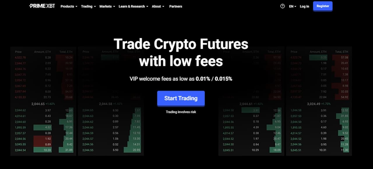 PrimeXBT Undercuts Market Giants with 0.01% Futures Fees and Instant VIP Status