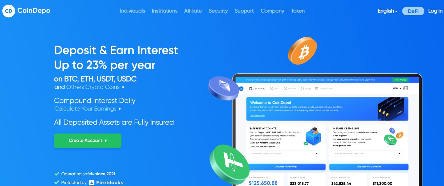 Coindepo staking