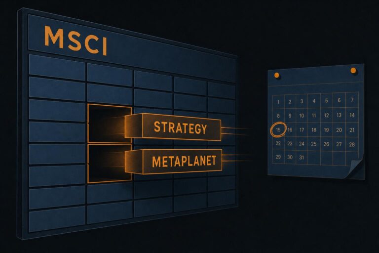 MSCI Rules Could Drop Strategy and Metaplanet From Its Indexes From Nov. 30
